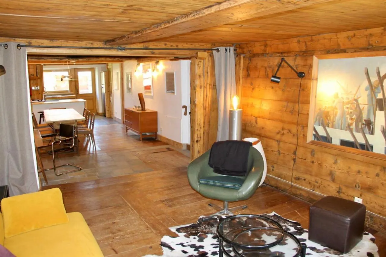 Large Flat At The Foot Of The Slopes Les Houches 아파트